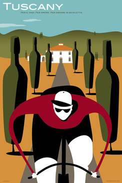 Tuscany Bicycle Poster